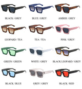 SHAUNA Ins – lunettes de soleil carrées populaires pour femmes et hommes, nuances teintes rétro UV400