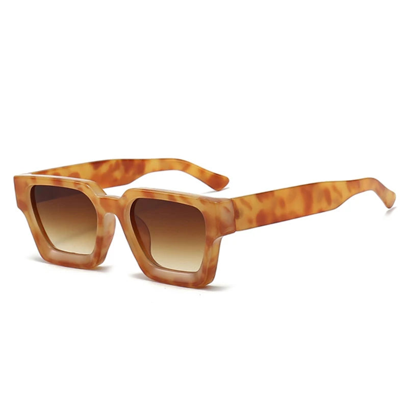 SHAUNA Ins – lunettes de soleil carrées populaires pour femmes et hommes, nuances teintes rétro UV400