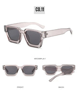 SHAUNA Ins – lunettes de soleil carrées populaires pour femmes et hommes, nuances teintes rétro UV400