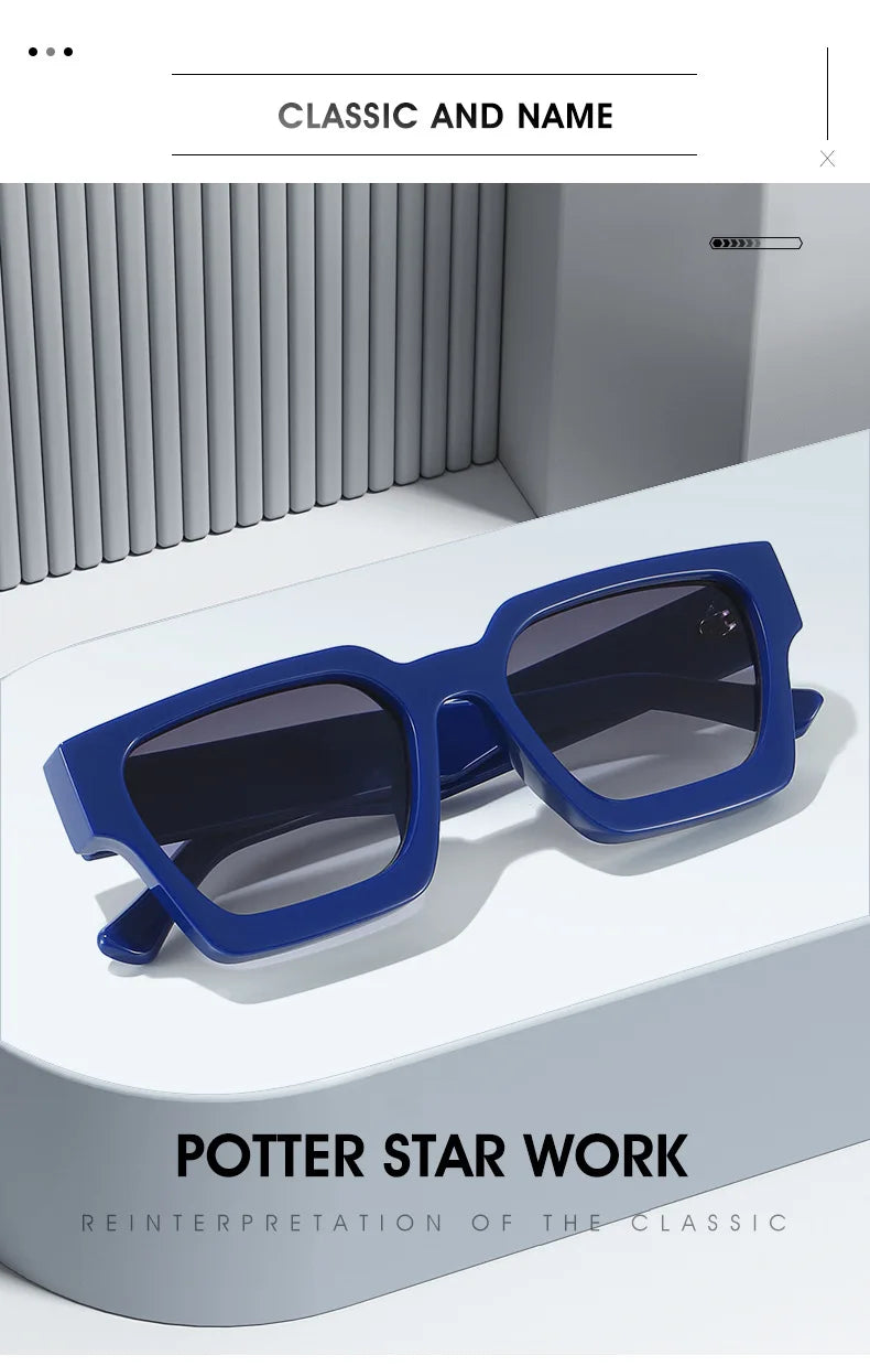 SHAUNA Ins – lunettes de soleil carrées populaires pour femmes et hommes, nuances teintes rétro UV400