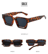 SHAUNA Ins – lunettes de soleil carrées populaires pour femmes et hommes, nuances teintes rétro UV400