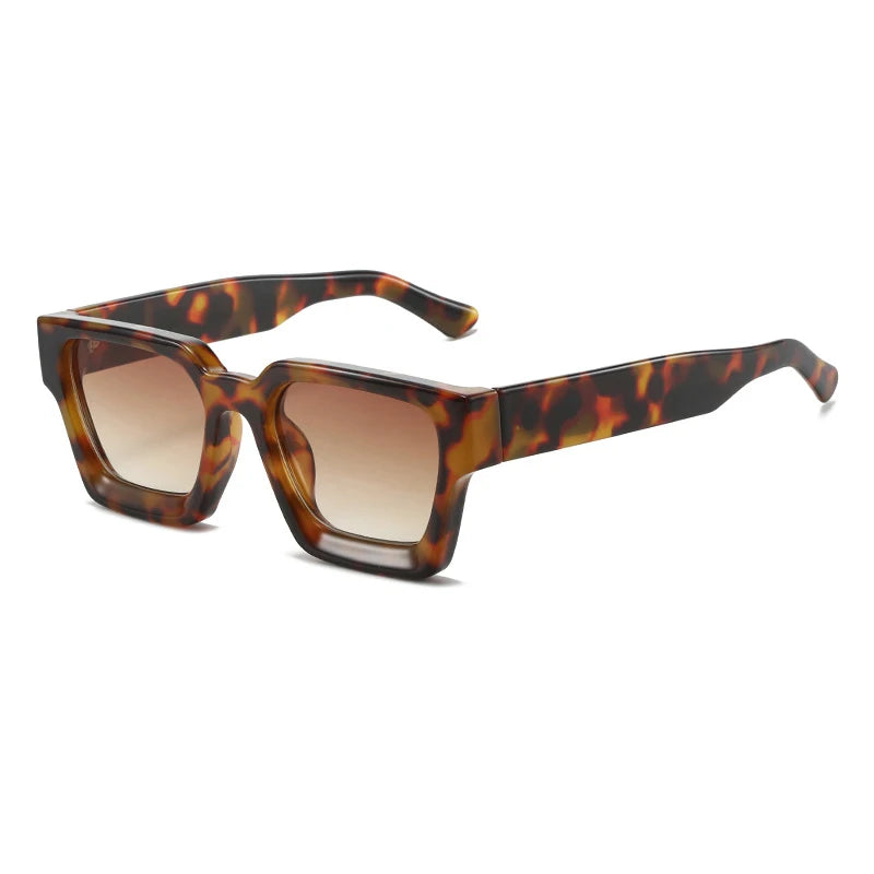 SHAUNA Ins – lunettes de soleil carrées populaires pour femmes et hommes, nuances teintes rétro UV400