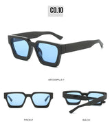 SHAUNA Ins – lunettes de soleil carrées populaires pour femmes et hommes, nuances teintes rétro UV400