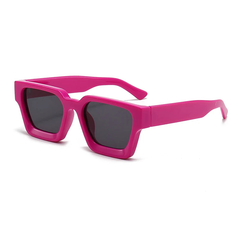 SHAUNA Ins – lunettes de soleil carrées populaires pour femmes et hommes, nuances teintes rétro UV400