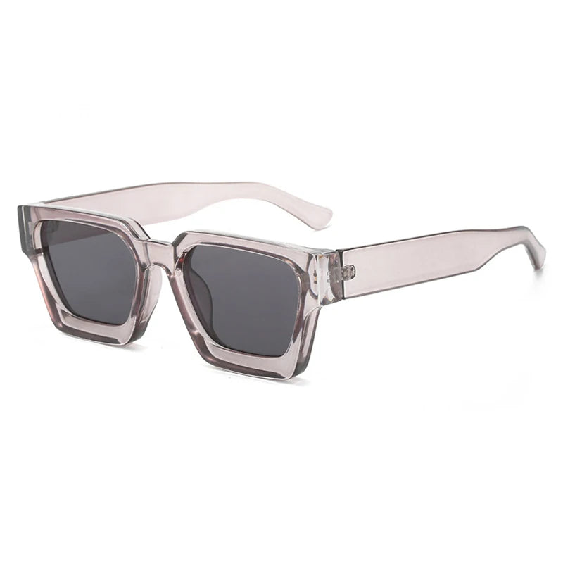 SHAUNA Ins – lunettes de soleil carrées populaires pour femmes et hommes, nuances teintes rétro UV400
