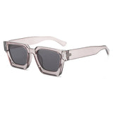SHAUNA Ins – lunettes de soleil carrées populaires pour femmes et hommes, nuances teintes rétro UV400
