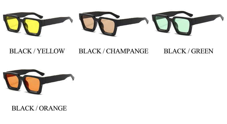 SHAUNA Ins – lunettes de soleil carrées populaires pour femmes et hommes, nuances teintes rétro UV400