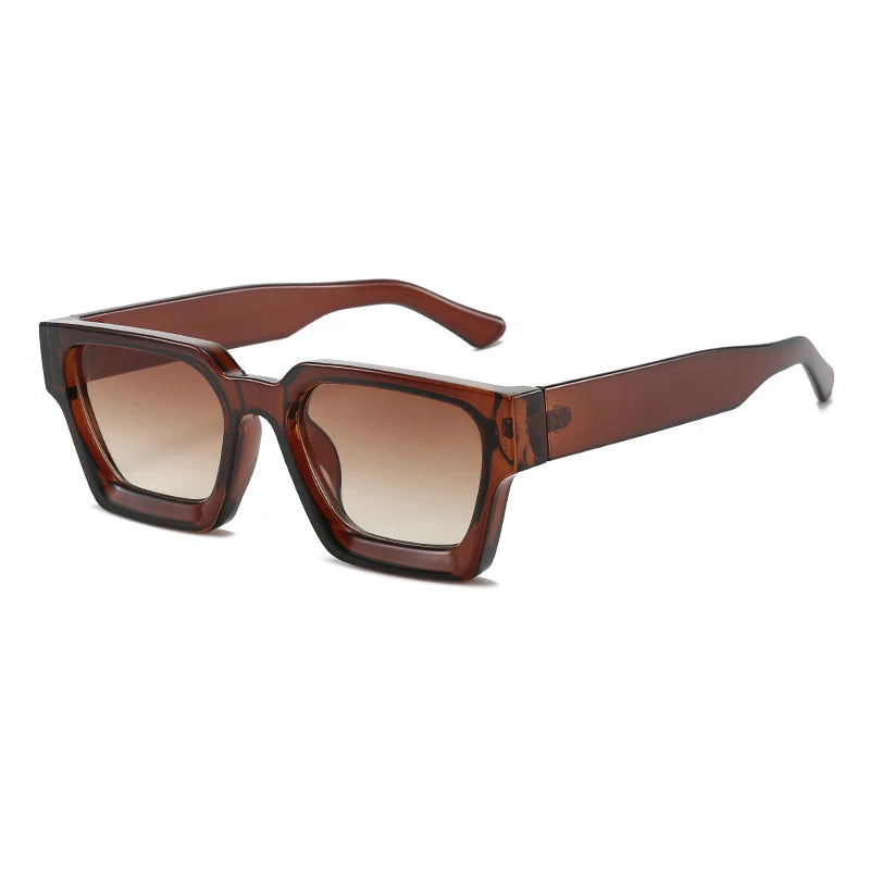 SHAUNA Ins – lunettes de soleil carrées populaires pour femmes et hommes, nuances teintes rétro UV400