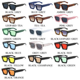 SHAUNA Ins – lunettes de soleil carrées populaires pour femmes et hommes, nuances teintes rétro UV400