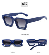 SHAUNA Ins – lunettes de soleil carrées populaires pour femmes et hommes, nuances teintes rétro UV400